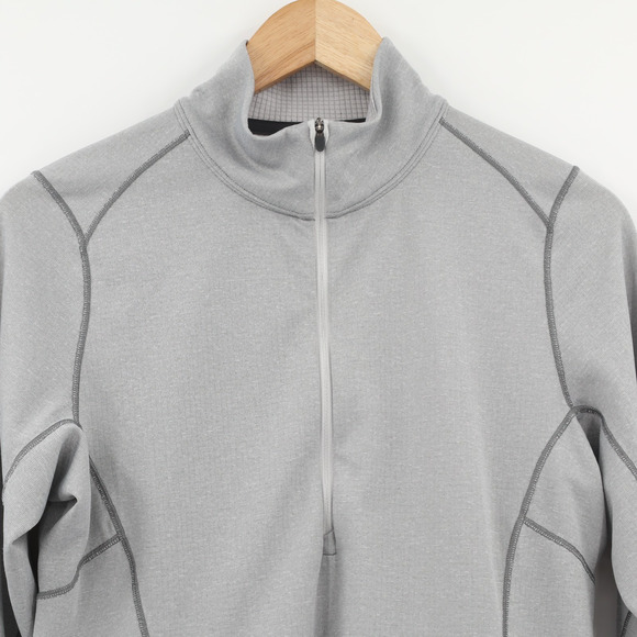 Patagonia Women's Capilene Base Layer 1/4 Zip Long Sleeve Grey Sz M - Picture 3 of 7